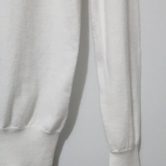 J. Crew White V-Neck Lightweight Pullover Sweater Size M - Picture 6 of 11